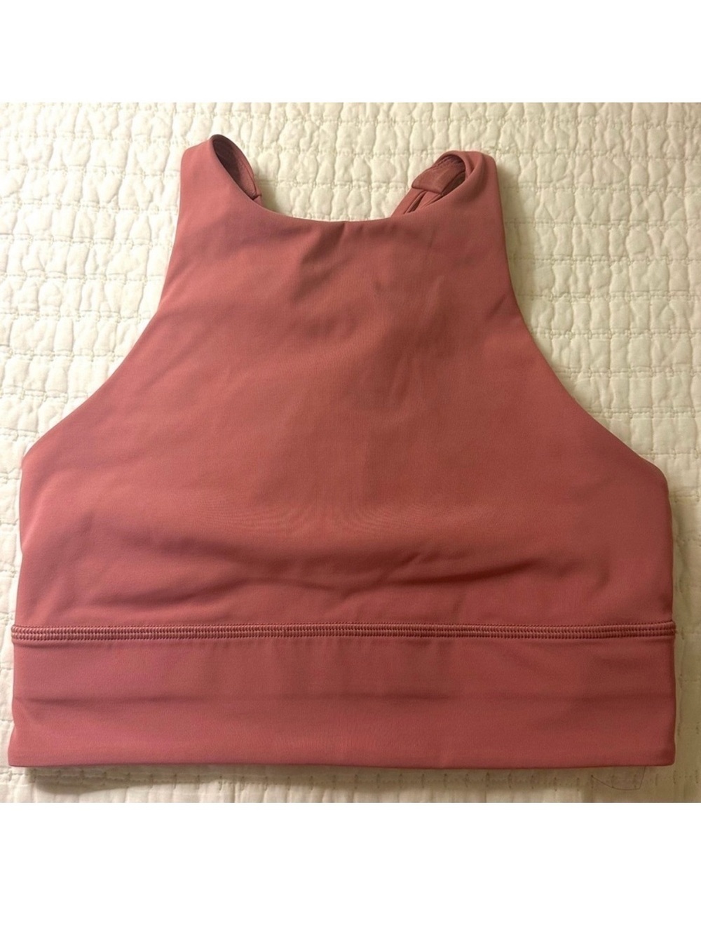 Lululemon Women’s High Neck Bra Top - Brier Rose